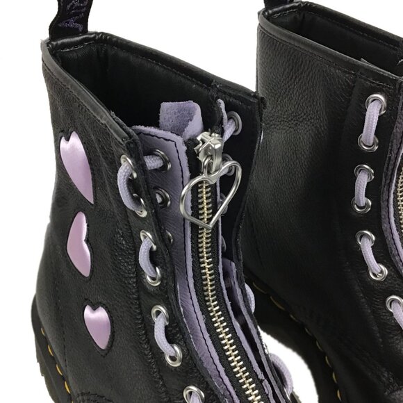 DR MARTINS 1460 Zip Heart Lug Sole Boot - Picture 6 of 14